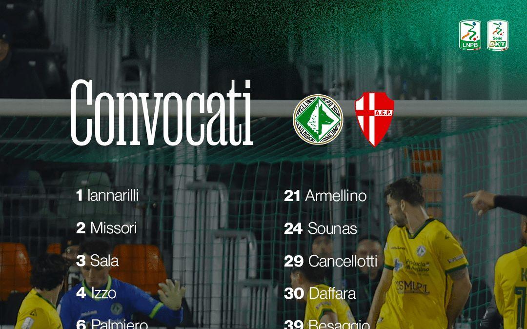 Avellino-Padova, i convocati di Ballardini: rientrano Izzo e Palmiero, out Pandolfi