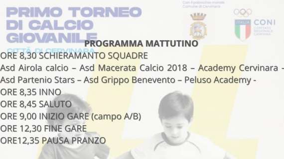 Cervinara, domenica 15 settembre si terrà il I° Torneo di Calcio Giovanile. Alla scoperta dei campioni del futuro