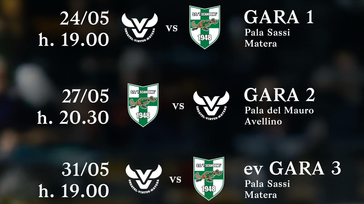 Scandone, ecco date e orari delle semifinali playoff contro Matera