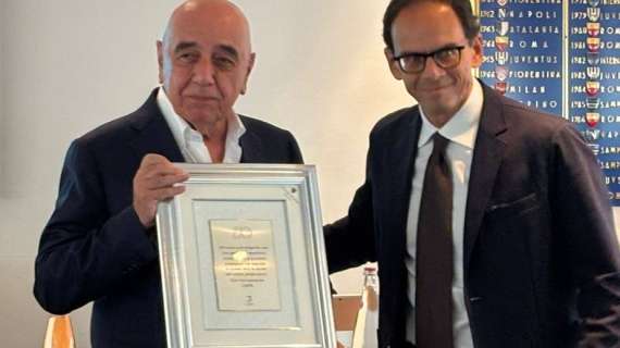 50 anni nel calcio, la Lega B premia Galliani