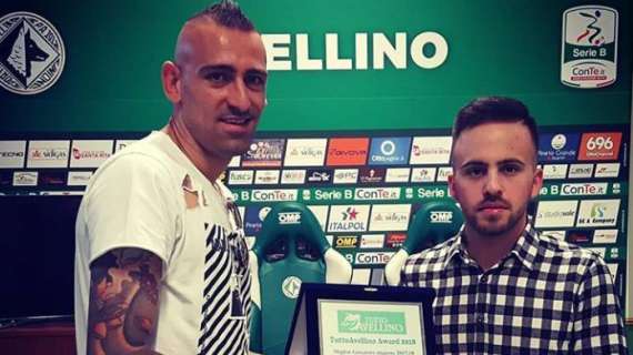 Castaldo riceve il TuttoAvellino Award 2018: "Ringrazio tutti i tifosi per avermi permesso di vincere questo premio"