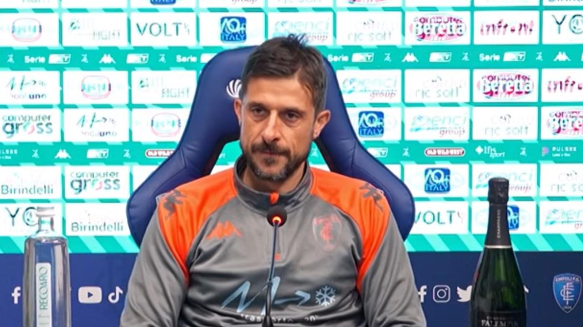 Empoli, Dionisi: "Ad Avellino gara difficile in un ambiente caldo contro una squadra esperta"