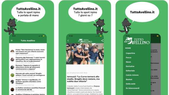 Le notizie di TuttoAvellino sempre con te: scarica la nostra app