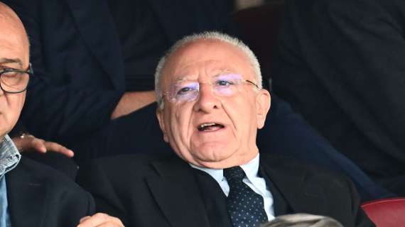 Dopo Avellino e Castellammare, De Luca in aiuto anche del Benevento: "Siamo a disposizione"