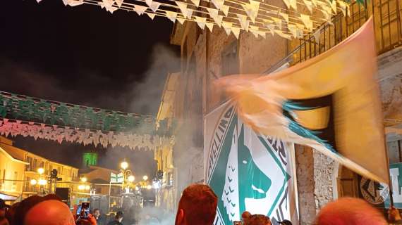 FOTO E VIDEO - La festa dell'Avellino a Montefalcione. Cornice di pubblico straordinaria