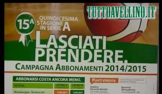 [VIDEO] Presentazione campagna abbonamenti Sidigas Scandone Avellino 2014-15