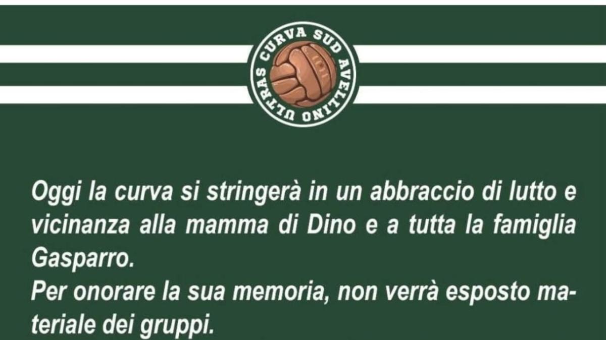 La nota della Curva Sud: "Vicini alla famiglia Gasparro per la morte di mamma Linda. Per onorare la sua memoria, non verrà esposto materiale dei gruppi"