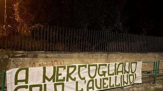 "A Mercogliano solo l'Avellino". Lo striscione eloquente contro festeggiamenti di altre squadre
