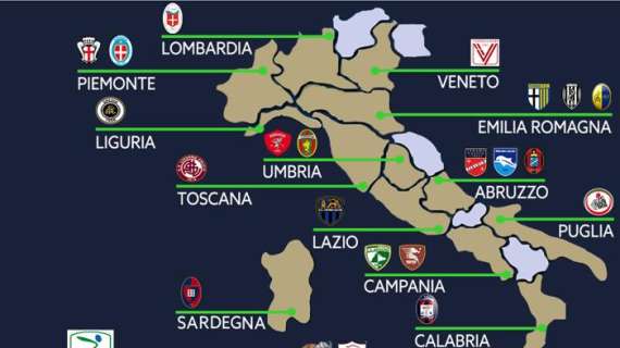 Serie B 2015/2016, quattordici le regioni rappresentate