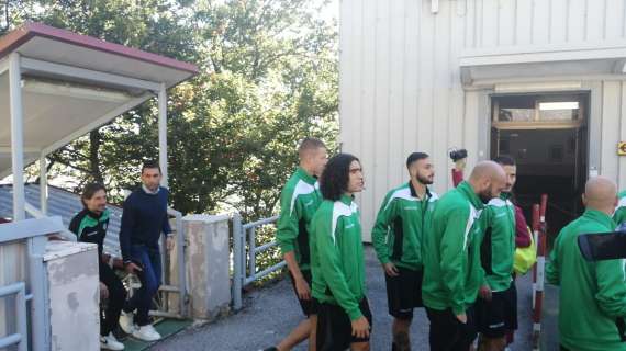 VIDEO - L'arrivo della squadra a Montevergine, la benedizione e il brindisi benaugurante