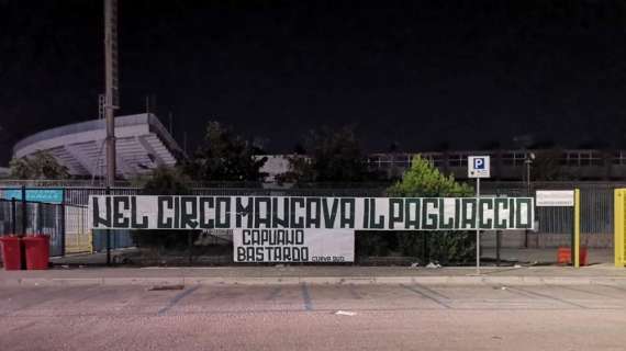 Ancora striscioni contro Capuano e Di Somma al Partenio