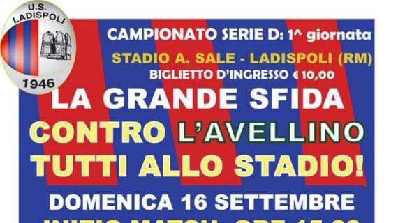 La carica del Ladispoli: "Tutti allo stadio per la grande sfida contro l'Avellino"