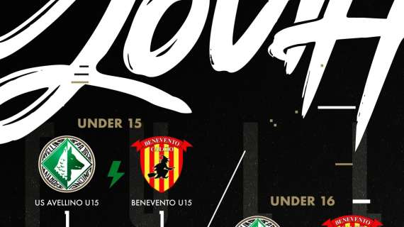 Avellino, pareggio per l'Under 15. Vittoria per l'Under 16 contro il Benevento