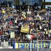 Frosinone verso Bari, clima infuocato. Striscione tifosi: "Pretendiamo rispetto"