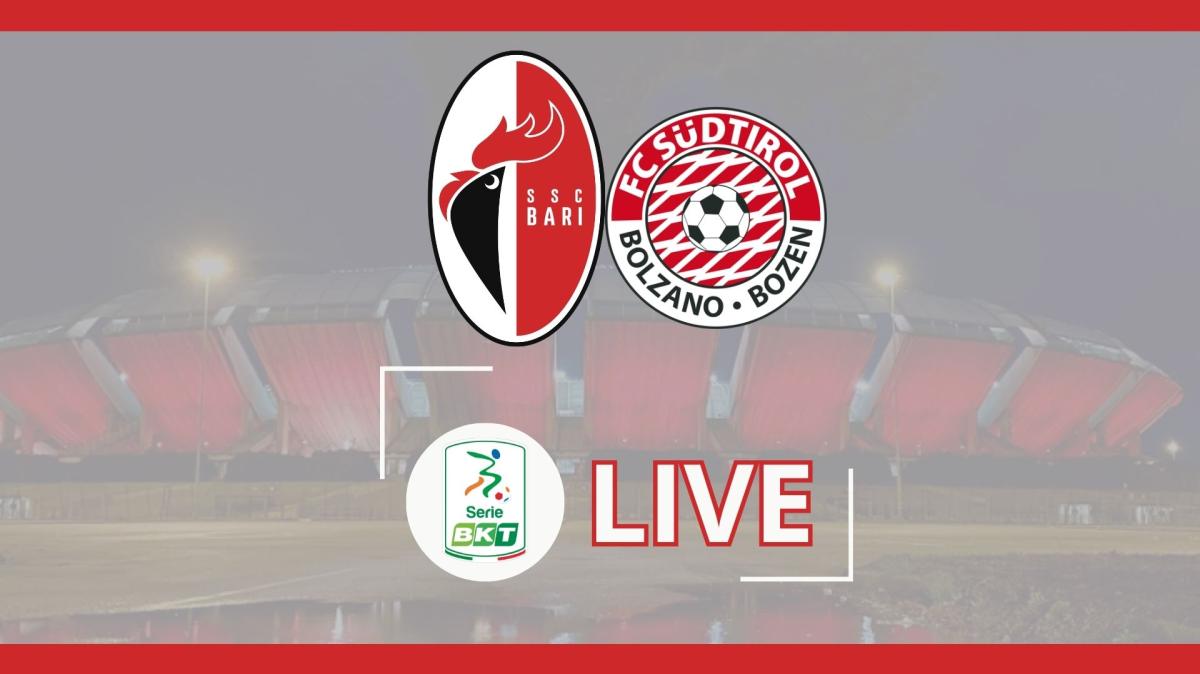 LIVE - Bari-Sudtirol, le formazioni ufficiali. Per i biancorossi coppia d'attacco Moncini-Rao. Titolari Esteves e Pagano