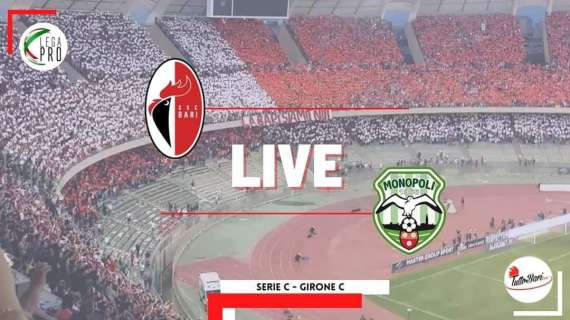 Bari-Monopoli 1-0, Scavone la decide. Pubblico in delirio al San Nicola: rivivi il live