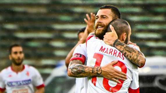 Bari-Virtus Francavilla 4-1, Antenucci e Marras straripanti. Rivivi il match