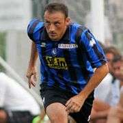 Antonio Langella con la maglia dell&#039;Atalanta