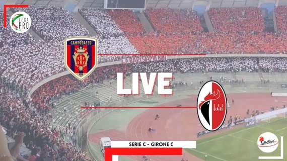 Campobasso-Bari 1-3, i galletti continuano a volare. Antenucci torna al gol. Rivivi il live