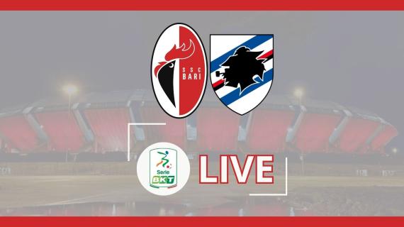 LIVE - Bari-Sampdoria 1-1, la pareggia Moncini per i biancorossi