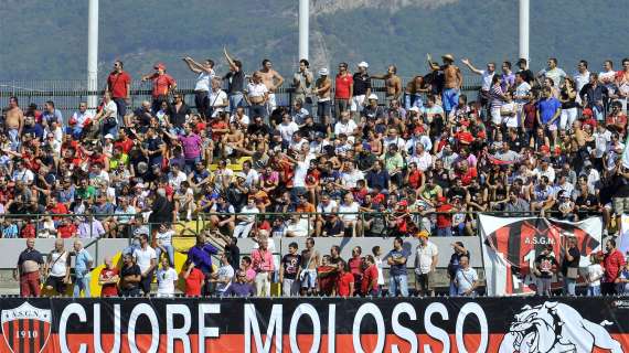 Nocerina, un migliaio di tifosi al seguito