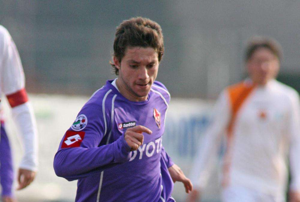 Andrea Paolucci, autore del gol-vittoria contro il Siracusa. Qui in una foto d'archivio con la maglia della Fiorentina