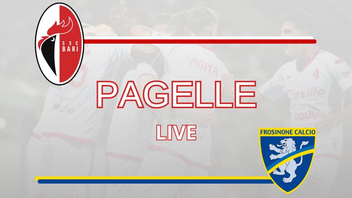 Bari-Frosinone: le pagelle LIVE del match del San Nicola