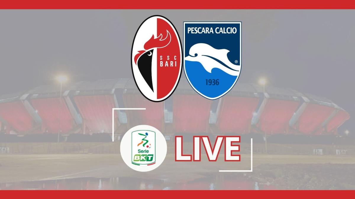 LIVE - Bari-Pescara 0-1, Pagano sfiora il pareggio