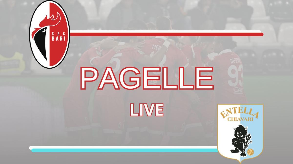 LIVE - Bari-Virtus Entella, le pagelle dei biancorossi minuto per minuto