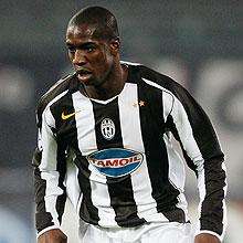 Olivier Kapo con la maglia della Juventus