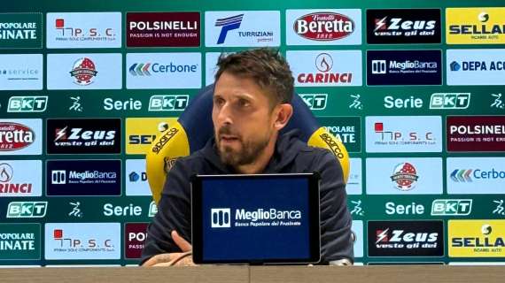 Greco (all. Frosinone) controcorrente: "Noi in controllo della gara"