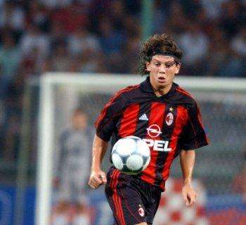 Massimo Donati con la maglia del Milan
