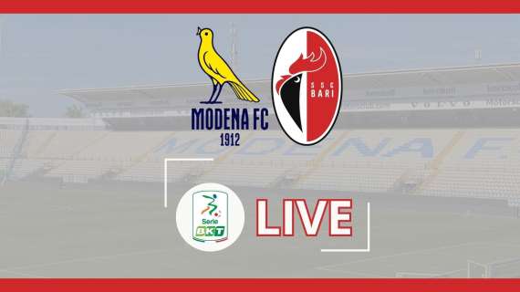LIVE - Modena-Bari 1-0, fine primo tempo al Braglia