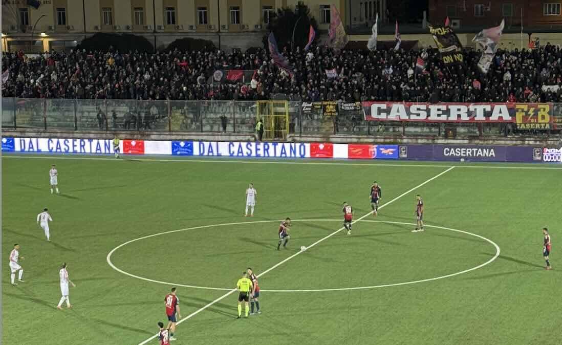 CASERTANA-BENEVENTO 0-0: I giallorossi mantengono la vetta