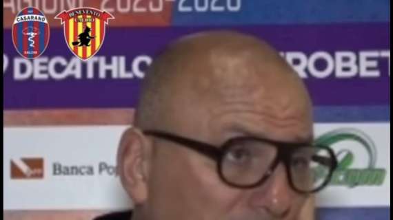 SALA STAMPA DOPO CASARANO-BENEVENTO, Monticciolo:"