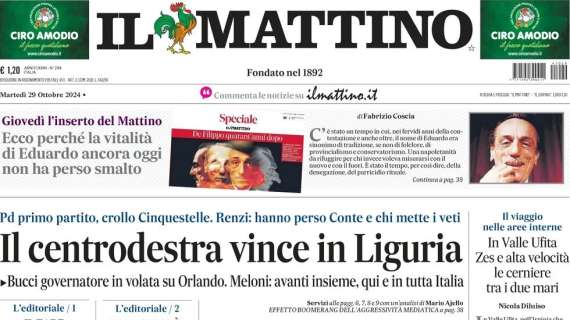 Il Mattino: "Il Benevento vola, ora niente relax"