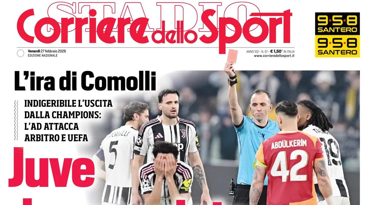 Rassegna stampa Le prime pagine dei quotidiani sportivi