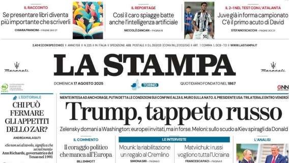 La Stampa: "Novara, è giorno di debutto. Sfida con i giovani della Juve"