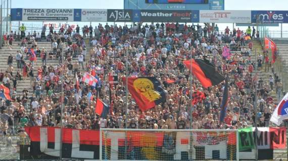 Sambenedettese, oltre 200 tifosi a Rimini
