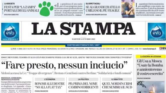La Stampa: "Novara da solo davanti. Cevoli chiede ancora umiltà"