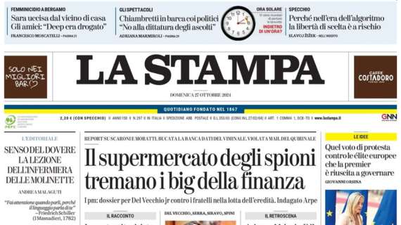  La Stampa: "Gioco e carattere, Pro bocciata su tutto"