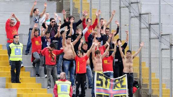 Benevento, dura contestazione alla squadra