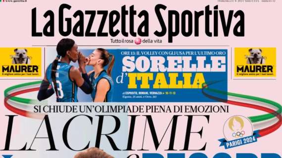 Rassegna stampa Le prime pagine dei quotidiani sportivi