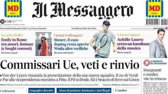 Il Messaggero: "Pescara, per Vergani ancora un turno out"