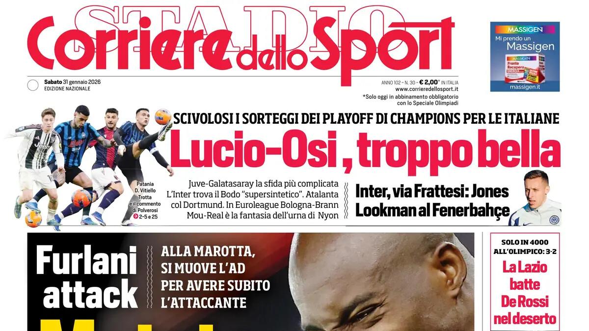 Rassegna stampa Le prime pagine dei quotidiani sportivi
