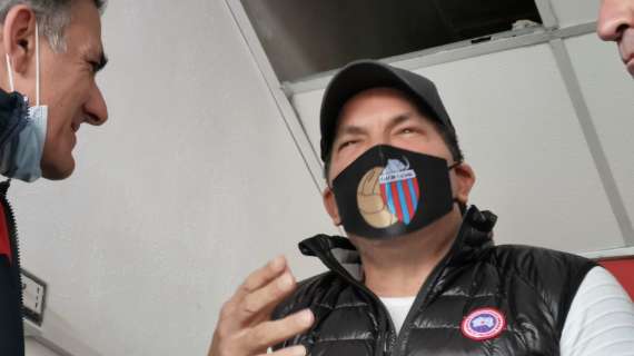 FOTONOTIZIA TC - Tacopina al Massimino per seguire la gara col Foggia