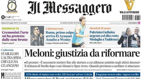 Il Messaggero ed. Umbria: "Ternana, primo test. Si torna in campo"