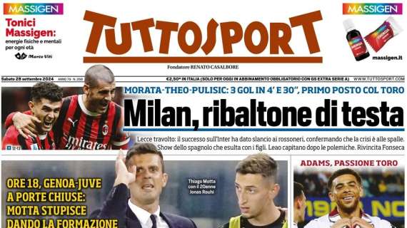 Rassegna stampa Le prime pagine dei quotidiani sportivi