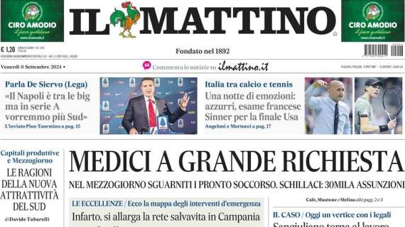 Il Mattino: "Benevento e l'incognita che viene dall'infermeria"