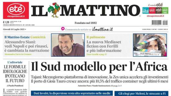 Il Mattino - ed. Salerno: "Granata su Lanini. Ma quanti dispetti col Catania"